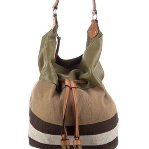 SOLD Burberry House Check Bucket Bag